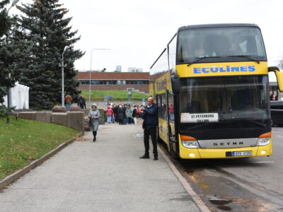 Several bus companies operate between Estonia and Russia, as per demand and permission by both authorities, with turnover and profit having made a strong leap up. The business on Tallinn – St. Petersburg line is booming specifically since Finland closed its border with Russia, with many travelers coming from Finland. The bus travelers must switch buses at the border, crossing the checkpoint on foot and passing the luggage check.